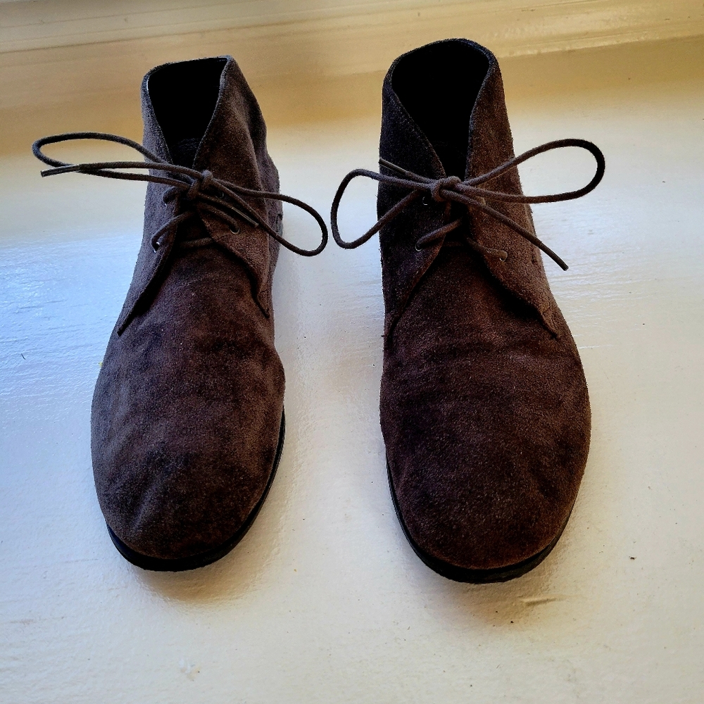 Franco sarto chukka laceup leather boots